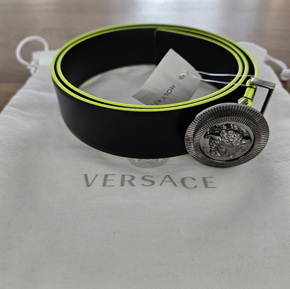 VERSACE Medusa Biggie Leather Belt - Picture 3 of 5